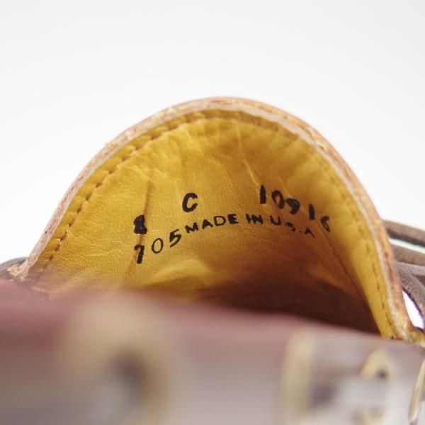 未使用★(米)YUKETEN/ユケテン 8C【定価￥118,800-★コードバン仕様/(米)ホーウィン社】705/モカシン/ローファー/赤茶/メンズ★g747