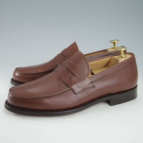 極美品★チャーチ 70G/UK7【★コインローファー/COPSE】101ラスト/グレインレザー/茶/メンズ/Church's★g748