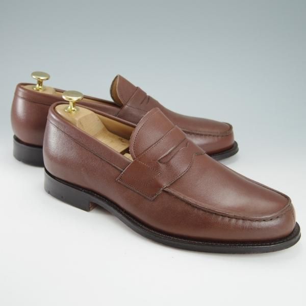 極美品★チャーチ 70G/UK7【★コインローファー/COPSE】101ラスト/グレインレザー/茶/メンズ/Church's★g748