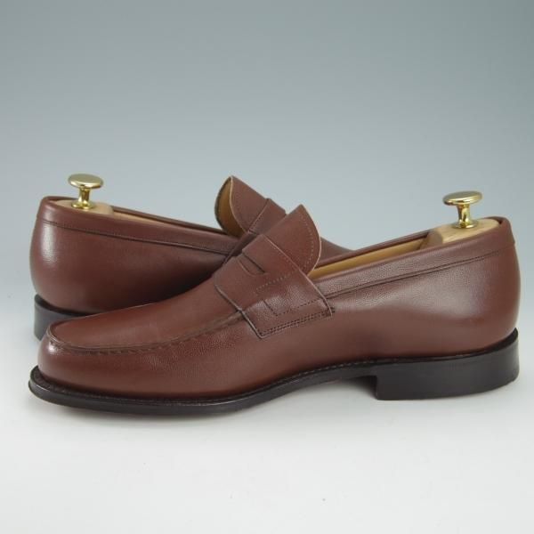 極美品★チャーチ 70G/UK7【★コインローファー/COPSE】101ラスト/グレインレザー/茶/メンズ/Church's★g748