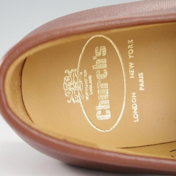 極美品★チャーチ 70G/UK7【★コインローファー/COPSE】101ラスト/グレインレザー/茶/メンズ/Church's★g748