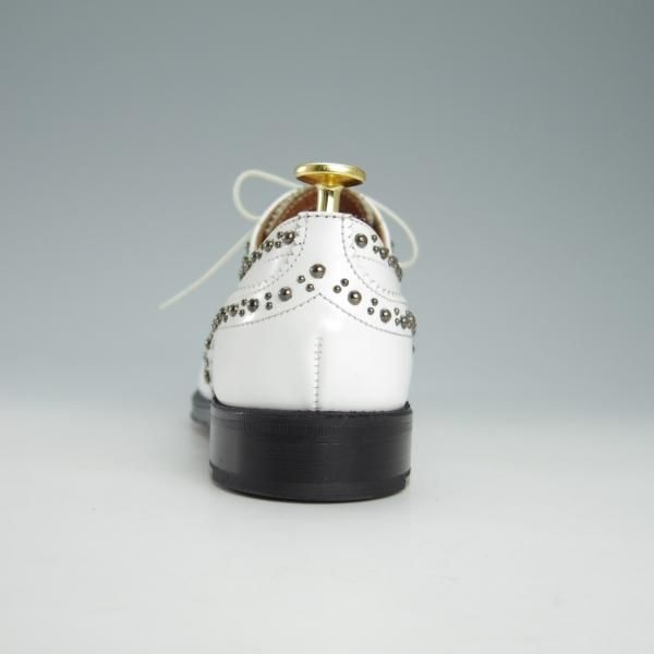 美品★チャーチ(レディース) SIZE 36【同系モデル定価￥140,800-★BURWOOD MET 2/スタッズ】バーウッド/フルブローグ/白/Church's★g749