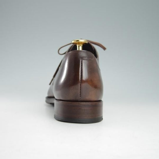 美品★シェットランドフォックス SIZE 7.5【モデル定価￥50,600-★アバディーン/536F】ストレートチップ/カーフ/濃茶/Shetlandfox★g750