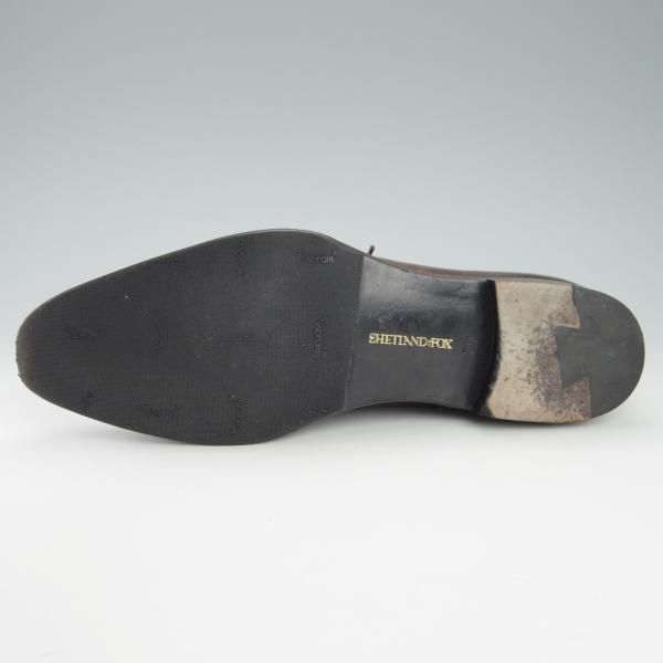 美品★シェットランドフォックス SIZE 7.5【モデル定価￥50,600-★アバディーン/536F】ストレートチップ/カーフ/濃茶/Shetlandfox★g750