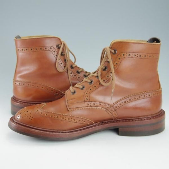 極上★トリッカーズ SIZE 8【現行定価￥96,200-★ダイナイトソール仕様/モールトン】M2508/マロンアンティーク/カントリーブーツ/Tricker's★g752