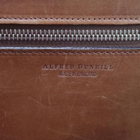 極上★ダンヒル/dunhill【英国製★ブライドルレザー仕様/ブリーフケース】メンズ/ビジネス/バッグ/茶/革/鞄★N5710