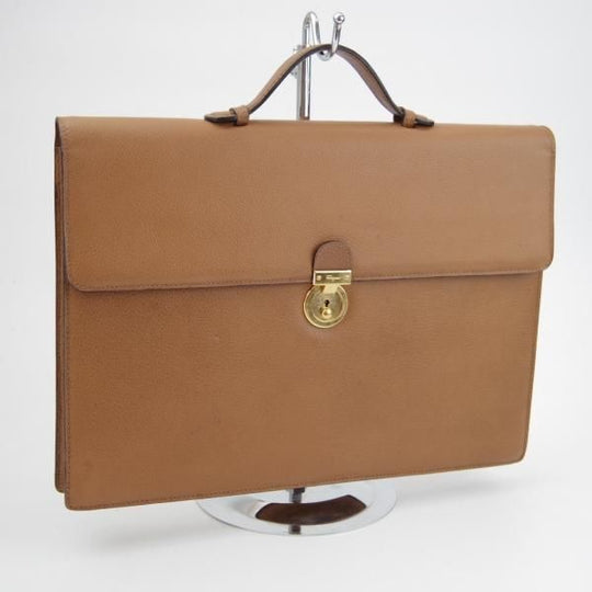 ★(伊)サルヴァトーレ・フェラガモ/Ferragamo【定価10万円以上★レザー/ブリーフケース】メンズ/ビジネス/バッグ/茶/革/鞄/Salvatore★N5711
