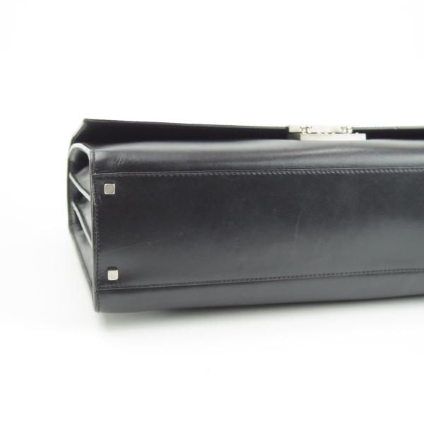 極上★(伊)サルヴァトーレ・フェラガモ/Ferragamo【定価10万円以上★レザー/ブリーフケース】ビジネス/バッグ/黒/革/鞄/Salvatore★N5713