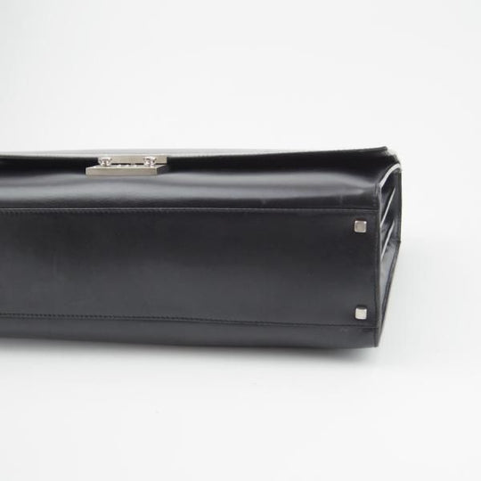 極上★(伊)サルヴァトーレ・フェラガモ/Ferragamo【定価10万円以上★レザー/ブリーフケース】ビジネス/バッグ/黒/革/鞄/Salvatore★N5713