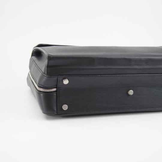極上★(伊製)ダンヒル/dunhill【ノートPC収納可★オーバーナイトバッグ/大型ブリーフケース】レザー/メンズ/ビジネス/バッグ/黒/鞄★N5714