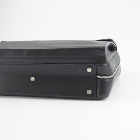 極上★(伊製)ダンヒル/dunhill【ノートPC収納可★オーバーナイトバッグ/大型ブリーフケース】レザー/メンズ/ビジネス/バッグ/黒/鞄★N5714