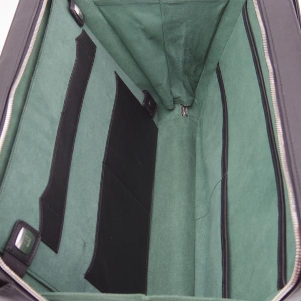 極上★(伊製)ダンヒル/dunhill【ノートPC収納可★オーバーナイトバッグ/大型ブリーフケース】レザー/メンズ/ビジネス/バッグ/黒/鞄★N5714