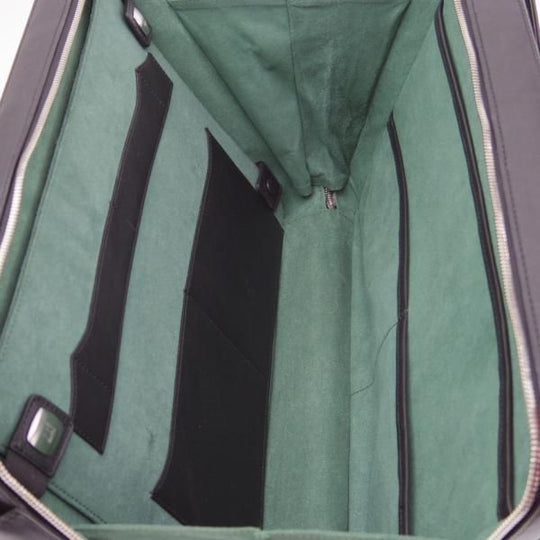 極上★(伊製)ダンヒル/dunhill【ノートPC収納可★オーバーナイトバッグ/大型ブリーフケース】レザー/メンズ/ビジネス/バッグ/黒/鞄★N5714