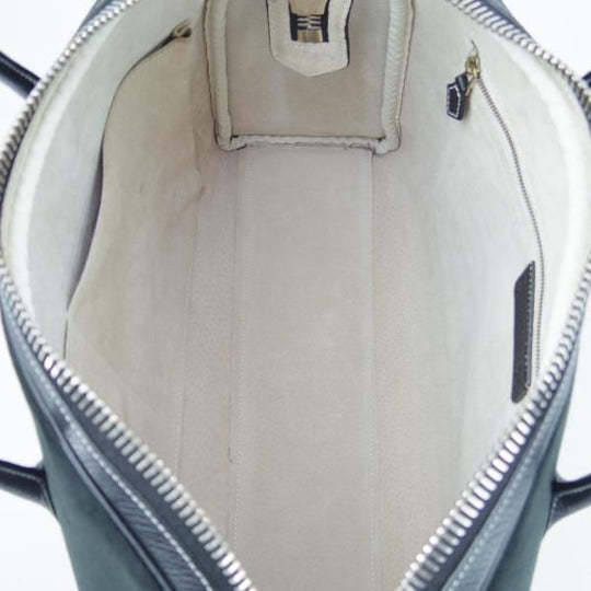 極美品★シセイ/cisei【コンビ仕様★レザー×スエード/トゥモローランド別注】ブリーフケース/メンズ/ビジネス/バッグ/黒/鞄/チセイ★N5715