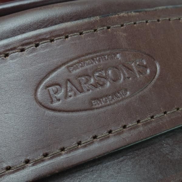 極美品★(英)PARSONS【英国製★ブライドルレザー仕様/カートリッジバッグ】メンズ&レディース/ショルダー/バッグ/ポーチ/革★N5717