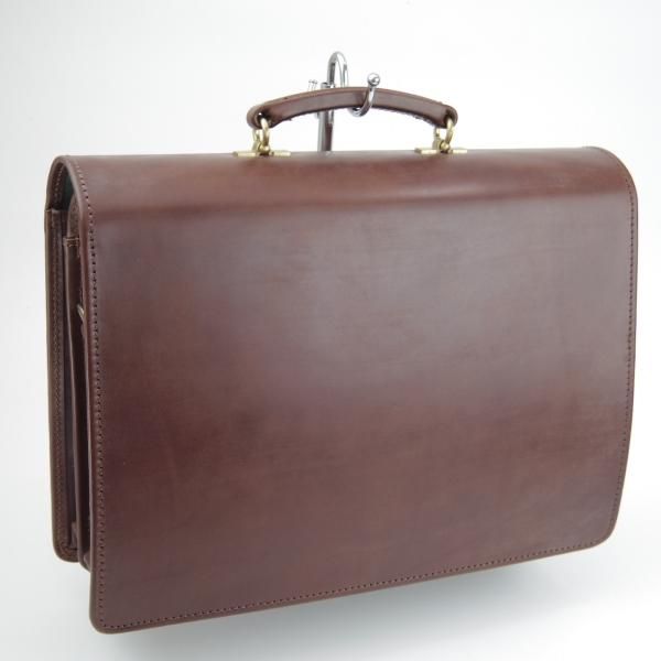 極美品★(英)パップワース/PAPWORTH【現行定価30万円程度★ブライドルレザー仕様/ブリーフケース】濃茶/ビジネス/バッグ/鞄★N5718
