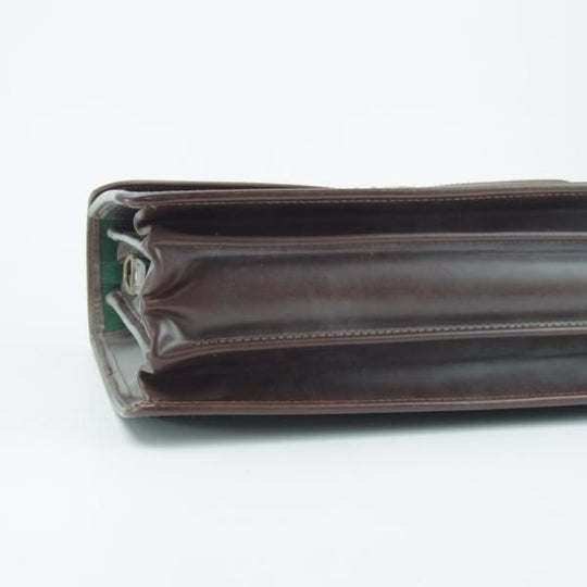 極美品★(英)パップワース/PAPWORTH【現行定価30万円程度★ブライドルレザー仕様/ブリーフケース】濃茶/ビジネス/バッグ/鞄★N5718