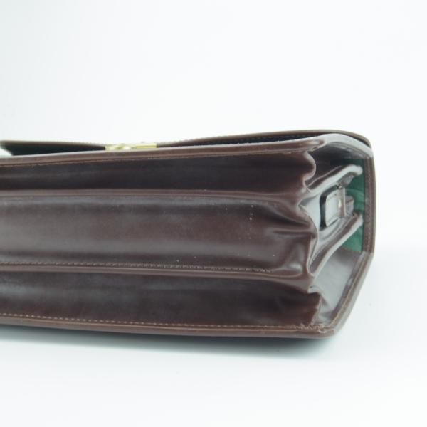 極美品★(英)パップワース/PAPWORTH【現行定価30万円程度★ブライドルレザー仕様/ブリーフケース】濃茶/ビジネス/バッグ/鞄★N5718