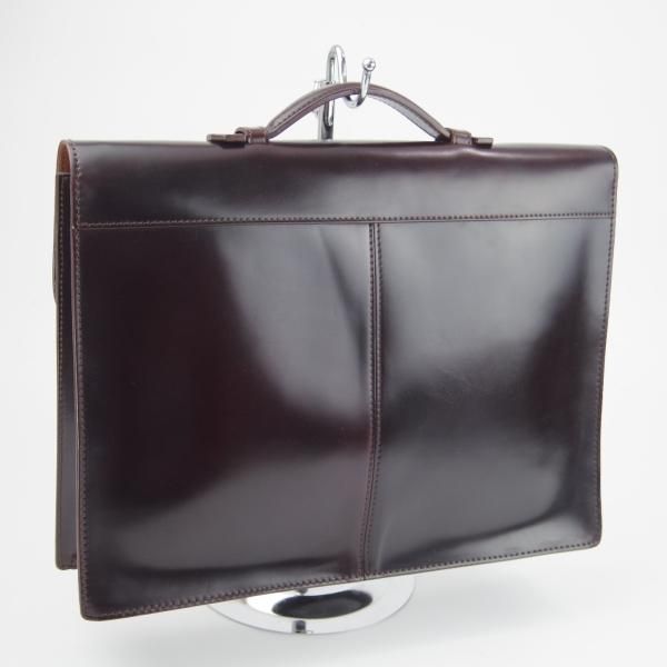 極美品★K.T.ルイストン/K.T.LEWISTON【貴重★コードバン仕様/ブリーフケース】メンズ/ビジネス/バッグ/赤茶/革/鞄/ラコタハウス★N5719