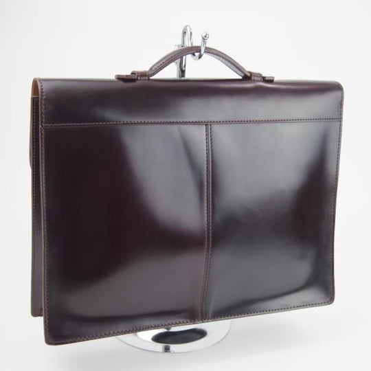 極美品★K.T.ルイストン/K.T.LEWISTON【貴重★コードバン仕様/ブリーフケース】メンズ/ビジネス/バッグ/赤茶/革/鞄/ラコタハウス★N5719