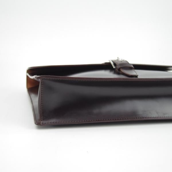 極美品★K.T.ルイストン/K.T.LEWISTON【貴重★コードバン仕様/ブリーフケース】メンズ/ビジネス/バッグ/赤茶/革/鞄/ラコタハウス★N5719