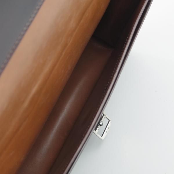 極美品★K.T.ルイストン/K.T.LEWISTON【貴重★コードバン仕様/ブリーフケース】メンズ/ビジネス/バッグ/赤茶/革/鞄/ラコタハウス★N5719