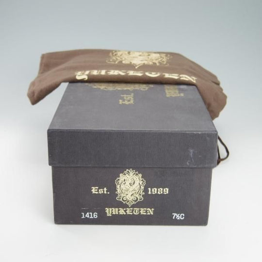 新品★(米)ユケテン 7.5C【定価2,500ドル(27万円程度)★クロコダイル/Genuine Crocodile】モカシン/1416/黒/メンズ/YUKETEN★g753