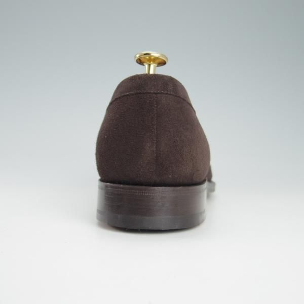 新品★チャーチ 60G/UK6【モデル定価￥85,320-★DARWIN/93ラスト】コインローファー/スエード/濃茶/メンズ/Church's★g755