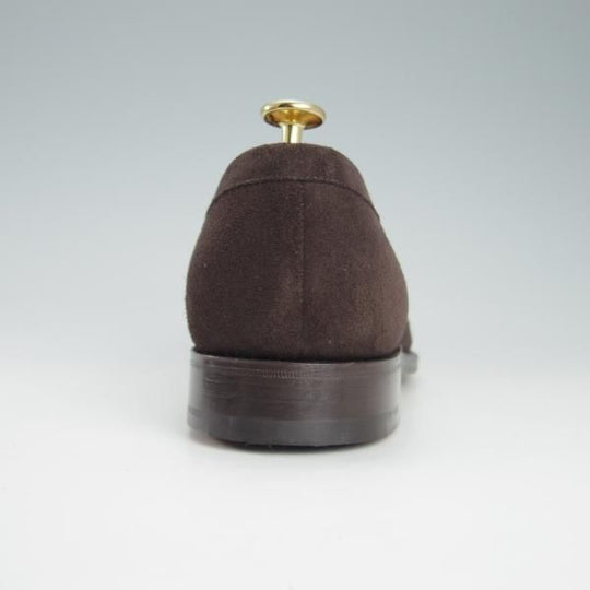 新品★チャーチ 60G/UK6【モデル定価￥85,320-★DARWIN/93ラスト】コインローファー/スエード/濃茶/メンズ/Church's★g755