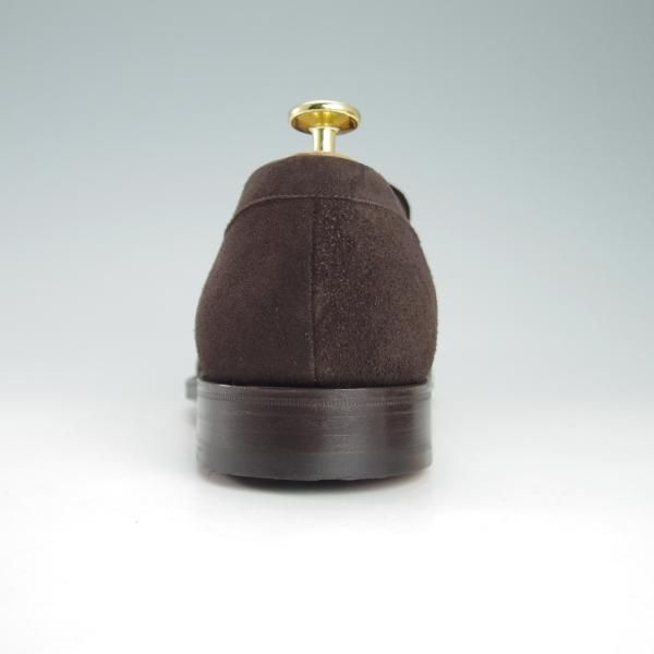 新品★チャーチ 60G/UK6【モデル定価￥85,320-★DARWIN/93ラスト】コインローファー/スエード/濃茶/メンズ/Church's★g755