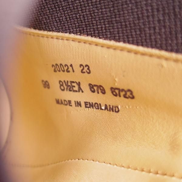 未使用★(英)アルフレッド・サージェント 8.5EX【★サイドゴアブーツ/N.Y.R別注】99ラスト/スエード/茶/メンズ/Alfred Sargent★g757