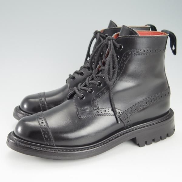 極美品★トリッカーズ(レディース) SIZE 4【貴重★コムデギャルソン別注/ジュンヤワタナベ】M7527/カントリーブーツ/黒/Tricker's★g758
