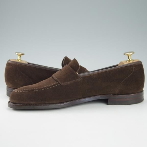 Crockett & Jones スエードローファー 7E 黒ブラック BEAMS F（ビームスF）【別注】CROCKETT&JONES / CHESTER
