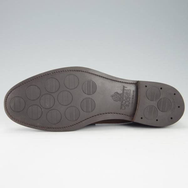 極上★クロケット&ジョーンズ 7E【★コインローファー/CITYソール】スエード/茶/メンズ/Crockett&Jones★g759