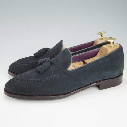 極上★(スペイン製)CARMINA/カルミナ SIZE 8【モデル定価￥72,600-★MEERMIN別注/80289】UETAMラスト/タッセルローファー/スエード★g760