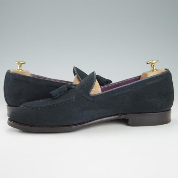 極上★(スペイン製)CARMINA/カルミナ SIZE 8【モデル定価￥72,600-★MEERMIN別注/80289】UETAMラスト/タッセルローファー/スエード★g760