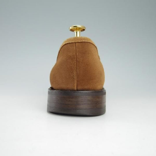 ★パラブーツ SIZE 7.5【モデル定価￥77,000-★DAX/ダックス】ギャラクシーソール/コインローファー/スエード/茶/Paraboot★g761