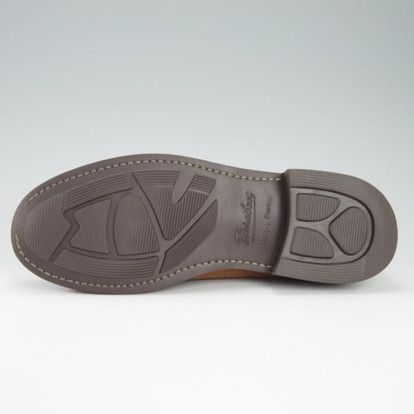 ★パラブーツ SIZE 7.5【モデル定価￥77,000-★DAX/ダックス】ギャラクシーソール/コインローファー/スエード/茶/Paraboot★g761