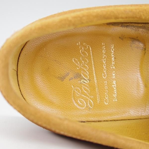 ★パラブーツ SIZE 7.5【モデル定価￥77,000-★DAX/ダックス】ギャラクシーソール/コインローファー/スエード/茶/Paraboot★g761