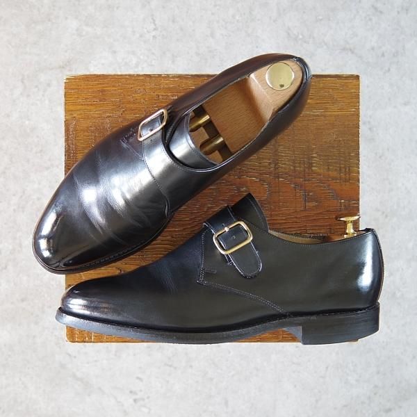 ★ロイドフットウェア 7E【ダイナイトソール仕様★(英)BARKER製/バーカー】Vシリーズ/モンクストラップ/黒/Lloyd Footwear★g764