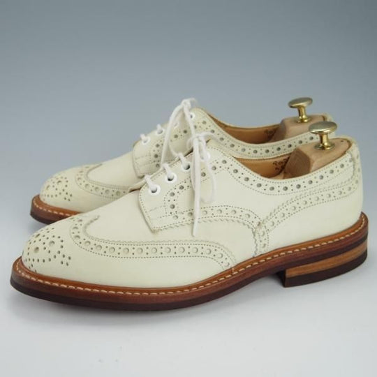 美品★トリッカーズ SIZE 6.5【モデル定価￥84,700-★ダイナイトソール/BOURTON/バートン】M5633/カントリーシューズ/白/Tricker's★g765