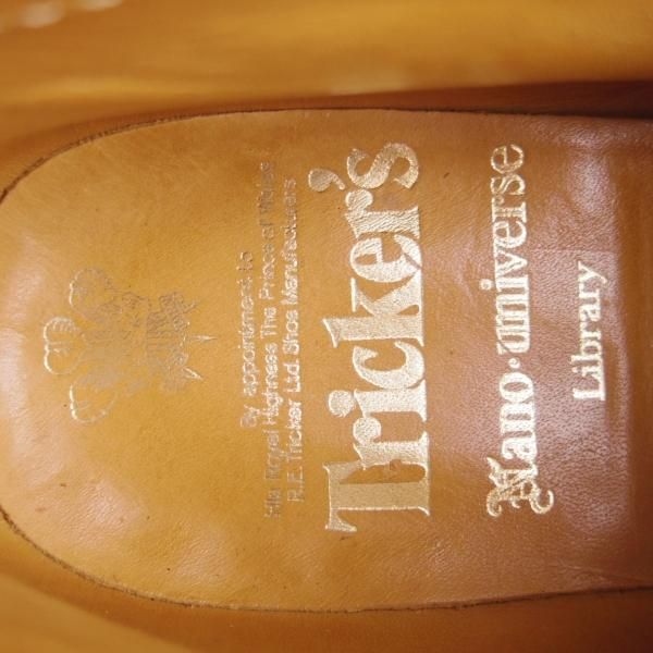 極美品★トリッカーズ SIZE 7.5【定価￥124,200-★コードバン/紺/ダイナイトソール】M7384/ナノユニバース別注/メンズ/Tricker's★g766