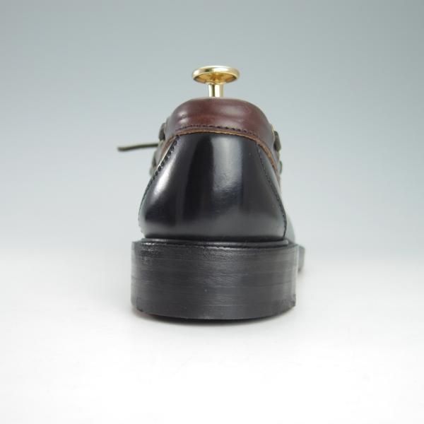 未使用★(米)YUKETEN/ユケテン 9C【定価￥118,800-★コードバン仕様/(米)ホーウィン社】705SP/モカシン/ローファー/黒×赤茶★g768