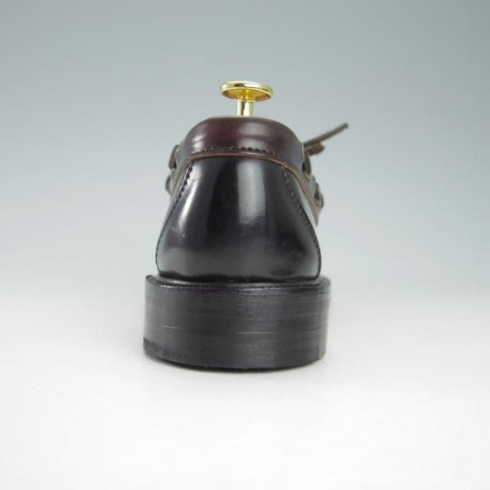 未使用★(米)YUKETEN/ユケテン 9C【定価￥118,800-★コードバン仕様/(米)ホーウィン社】705SP/モカシン/ローファー/黒×赤茶★g768