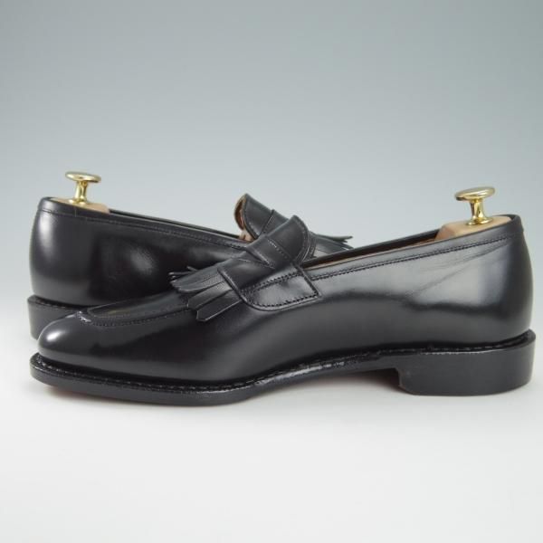 未使用★(米)アレンエドモンズ 7.5D【★(米)ラルフローレン別注/POLO Ralph Lauren】コインローファー/カーフ/黒/ALLEN EDMONDS★g769