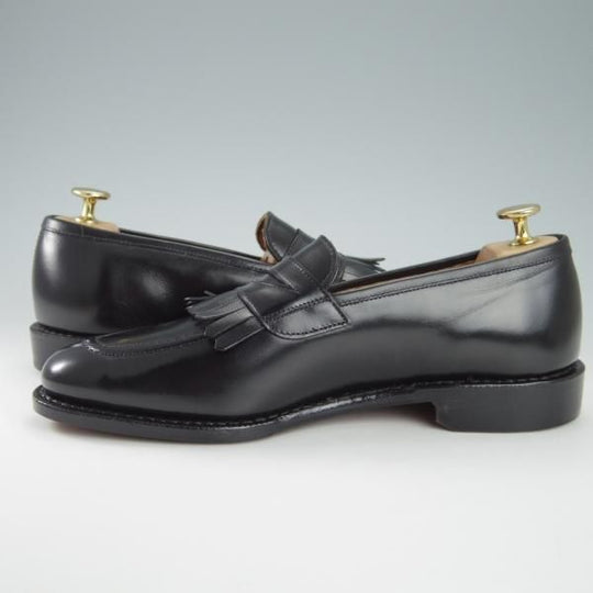 未使用★(米)アレンエドモンズ 7.5D【★(米)ラルフローレン別注/POLO Ralph Lauren】コインローファー/カーフ/黒/ALLEN EDMONDS★g769
