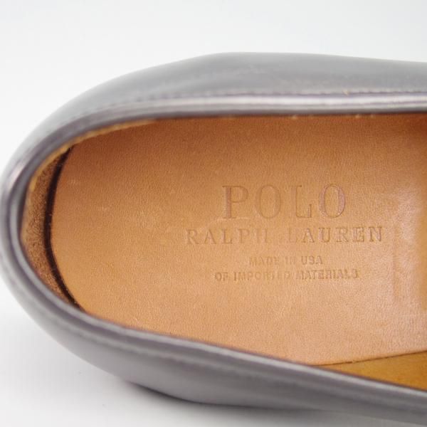 未使用★(米)アレンエドモンズ 7.5D【★(米)ラルフローレン別注/POLO Ralph Lauren】コインローファー/カーフ/黒/ALLEN EDMONDS★g769
