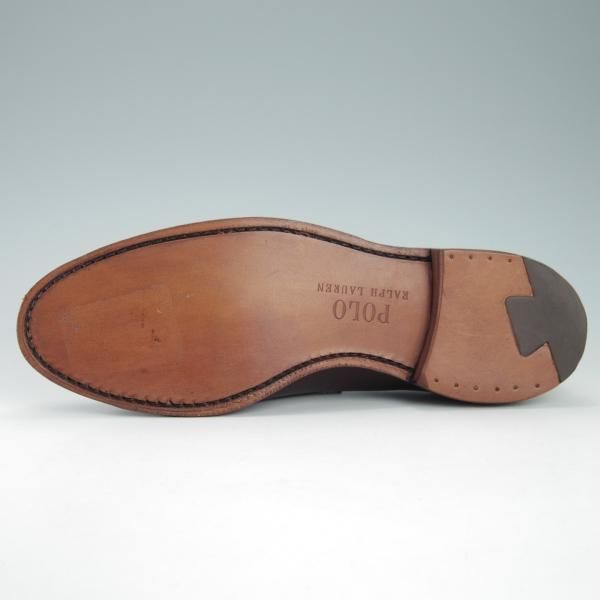 未使用★(米)アレンエドモンズ 7.5D【★(米)ラルフローレン別注/POLO Ralph Lauren】コインローファー/カーフ/濃茶/ALLEN EDMONDS★g770