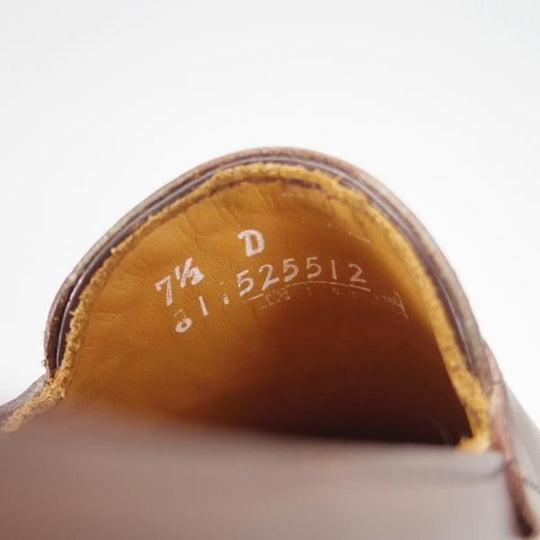未使用★(米)アレンエドモンズ 7.5D【★(米)ラルフローレン別注/POLO Ralph Lauren】コインローファー/カーフ/濃茶/ALLEN EDMONDS★g770