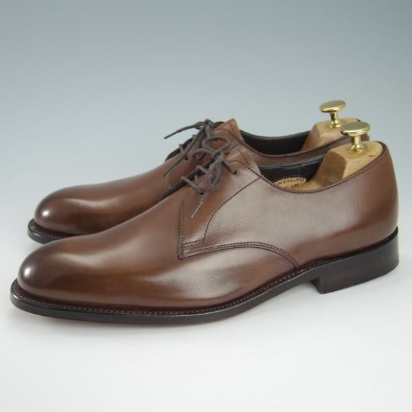 未使用★(英)グレンソン 8F【定価￥93,500-★G-ONEライン/G1】37705/プレーントゥ/Vフロント/カーフ/茶/メンズ/GRENSON★g771